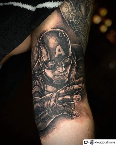 tatuajes del capitan america|70 Tatuajes del Capitán América (Escudo, personajes。